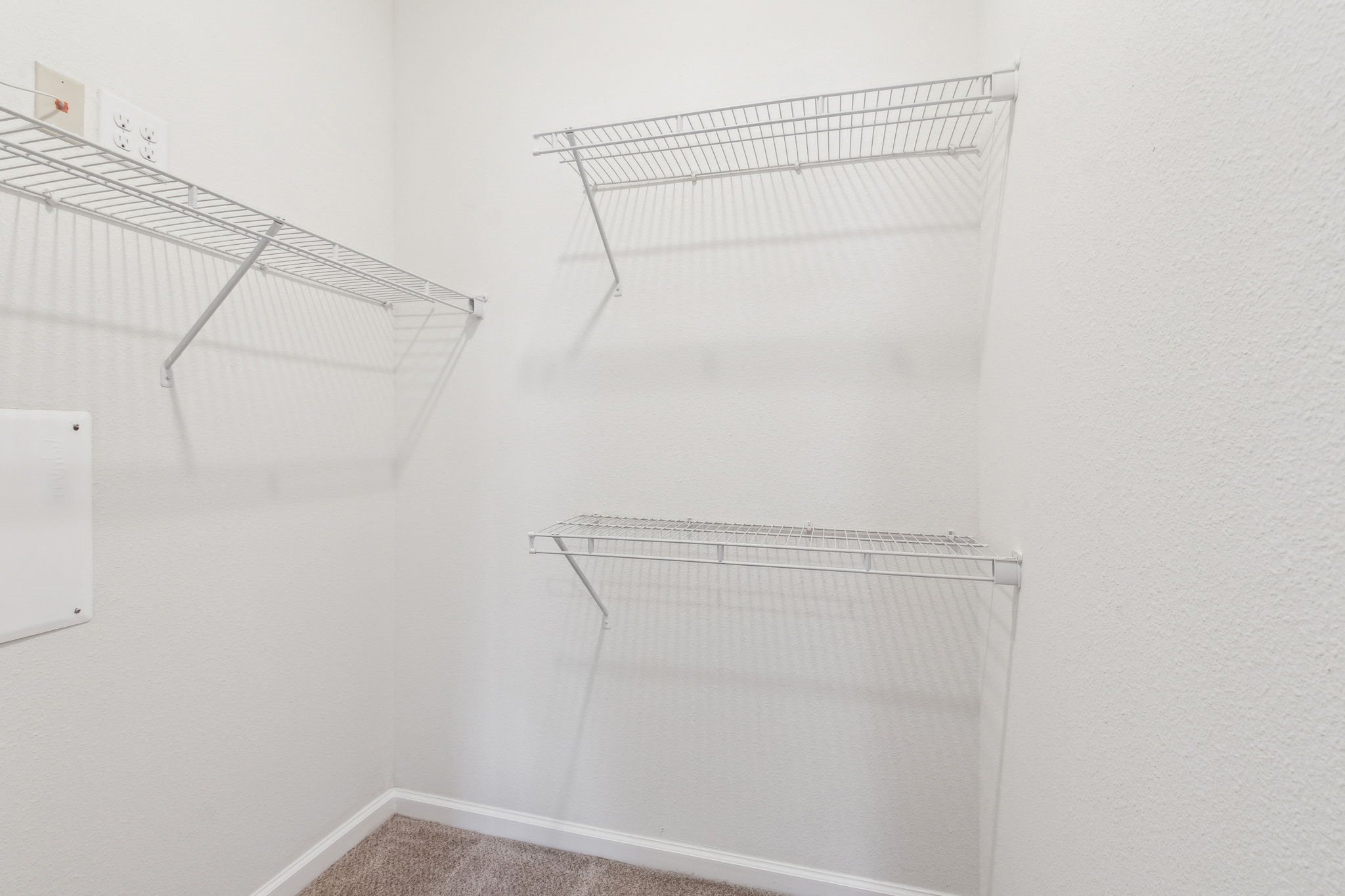 One bedroom closet